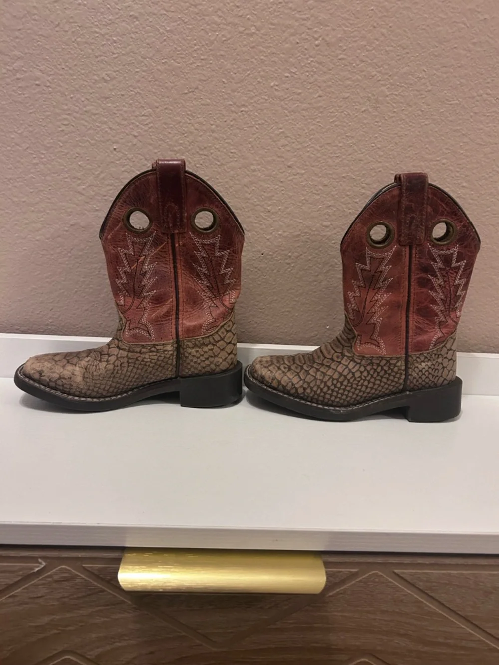 Smoky Mountain Brown Kids Cowboy Boots - Picture 3 of 5